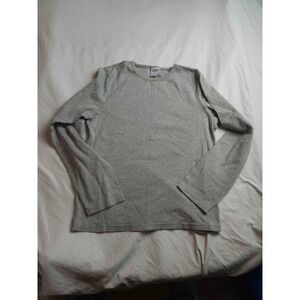 Old Navy T-Shirt Mens L Gray Long Sleeve Minimalist Quiet Luxury Urban Normcore‎